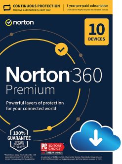 NORTON 360 Premium 2023 10 Devices 1 Year - Internet Security