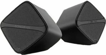 Sonic Gear Cube Ηχεία Υπολογιστή 2.0 με Ισχύ 6W σε Μαύρο  Χρώμα