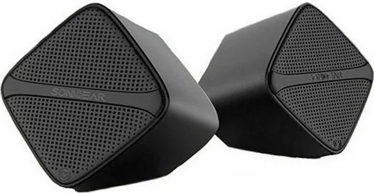 Sonic Gear Cube Ηχεία Υπολογιστή 2.0 με Ισχύ 6W σε Μαύρο  Χρώμα