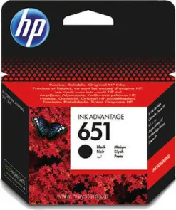 HP 651 Μελάνι Εκτυπωτή InkJet Μαύρο (C2P10AE)