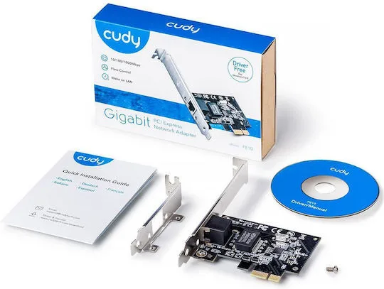 Cudy Ενσύρματη Κάρτα Δικτύου Gigabit (1Gbps) Ethernet PCI