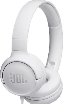 JBL Tune 500 Ενσύρματα On Ear Ακουστικά Ασπρο JBLT500WHT