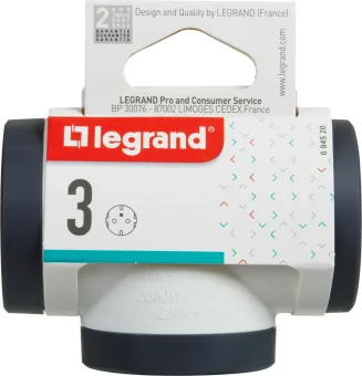 Πολύπριζο Legrand 3 θέσεων SurgeArrest με πλάγια έξοδο 694520