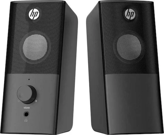 HP DHS-2101 Ηχεία Υπολογιστή 2.0 με Ισχύ 12W σε Μαύρο Χρώμα