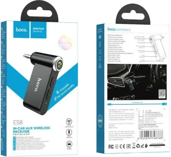 Hoco Bluetooth Αυτοκινήτου E58 για το Ηχοσύστημα (AUX / Audio Receiver)