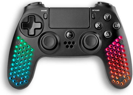 White Shark Legatus Ασύρματο Gamepad για Android / PC / PS3 / PS4 / iOS Μαύρο